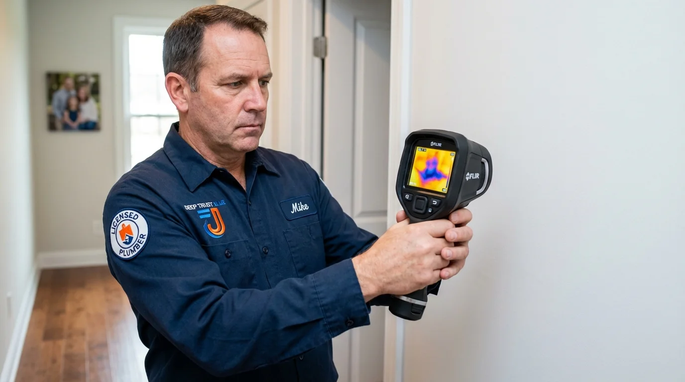 Thermal imaging leak detection by Johns Plumbing LLC in Franklin Park
